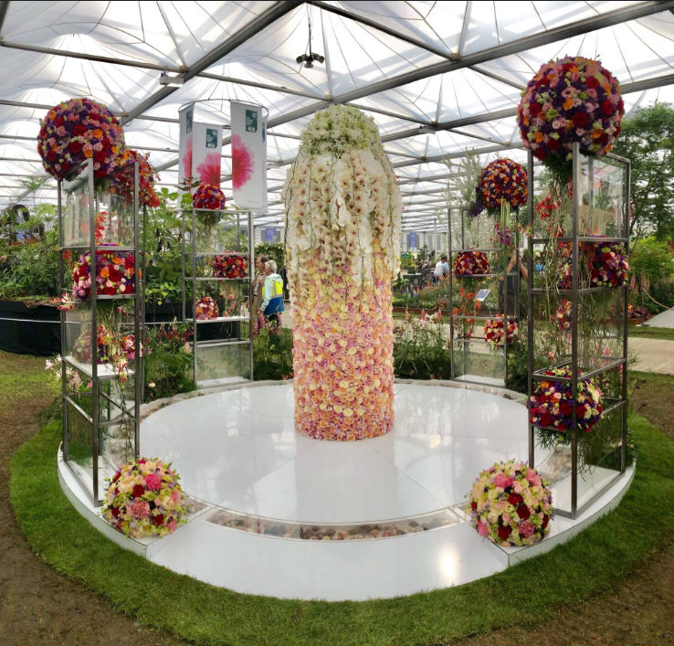 FLORAL FUNDAMENTALS MAAKT INDRUK TIJDENS DE CHELSEA FLOWER SHOW MET PORTA NOVA ROZEN EN ANDERE BLOEMEN